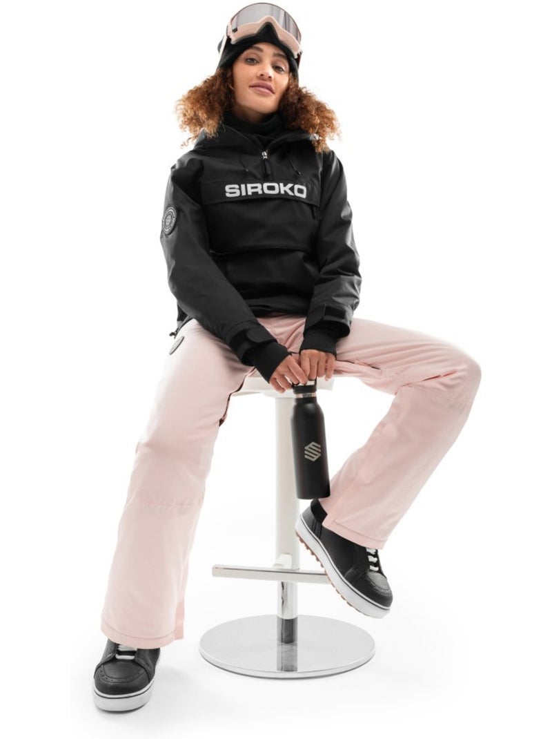 Pantalon snowboard femme sports d'hiver femme p1-w pilat Rose - Kiabi