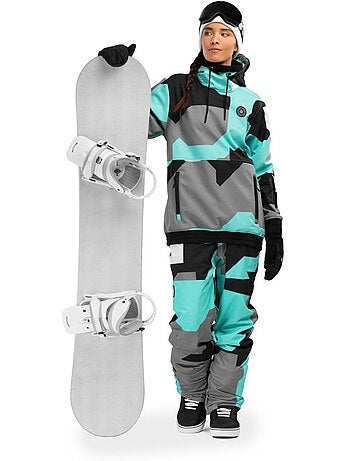 Pantalon snowboard femme sports d'hiver femme p1-w sleet