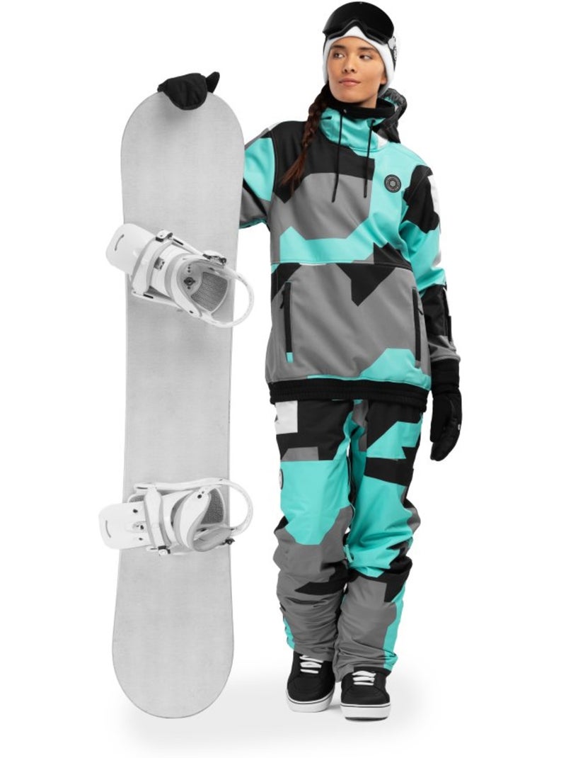 Pantalon snowboard femme sports d'hiver femme p1-w sleet Turquoise - Kiabi