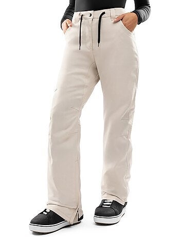 Pantalon snowboard hardshell femme sports d'hiver femme p2-w naeba