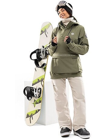 Pantalon snowboard hardshell femme sports d'hiver femme p2-w naeba