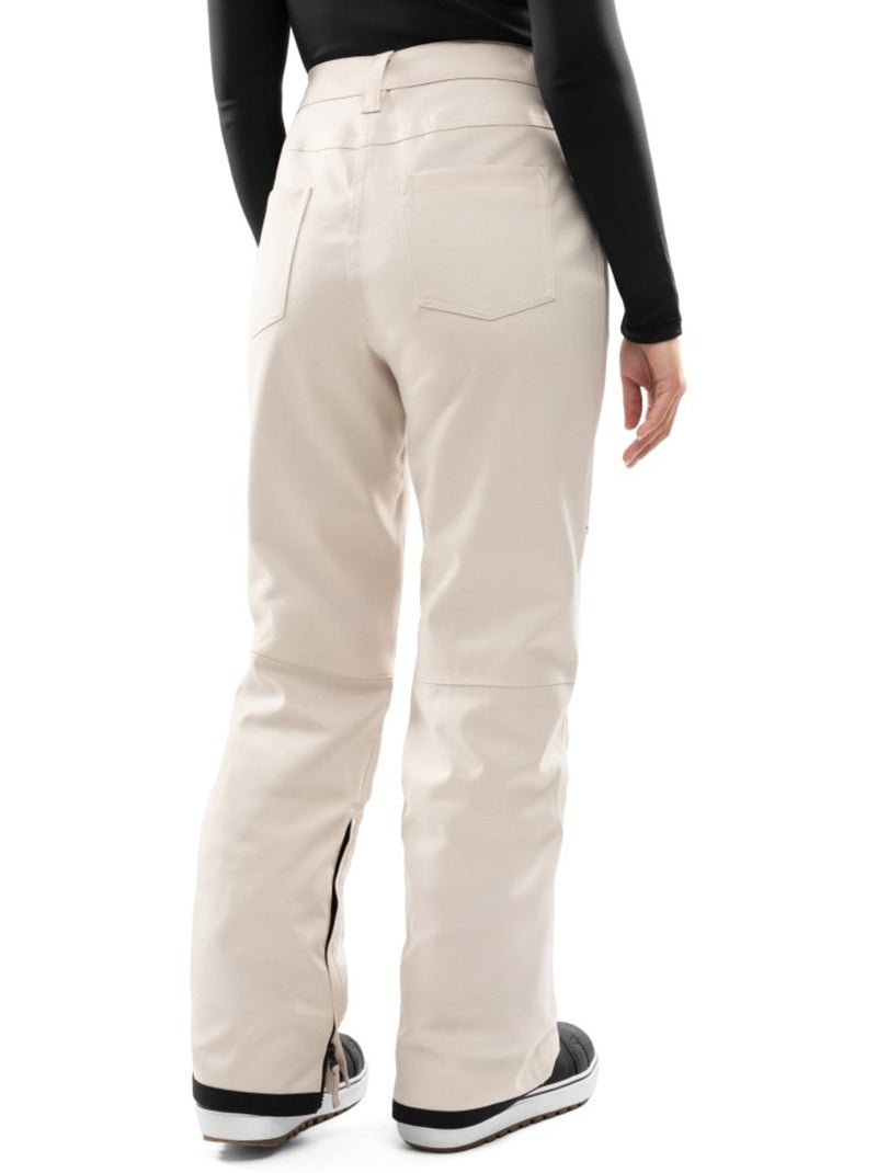 Pantalon snowboard hardshell femme sports d'hiver femme p2-w naeba Beige - Kiabi