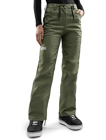 Pantalon snowboard hardshell femme sports d'hiver femme p2-w taiga
