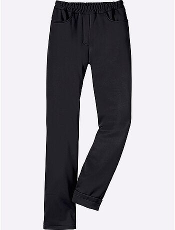 Pantalon softshell avec ceinture élastique et patte à glissière - taille courte - moda vilona
