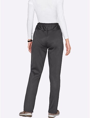 Pantalon softshell avec ceinture élastique et patte à glissière - taille courte - moda vilona