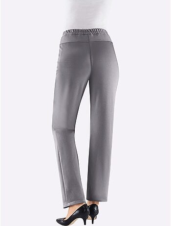Pantalon softshell avec ceinture élastique et patte à glissière - taille courte - moda vilona