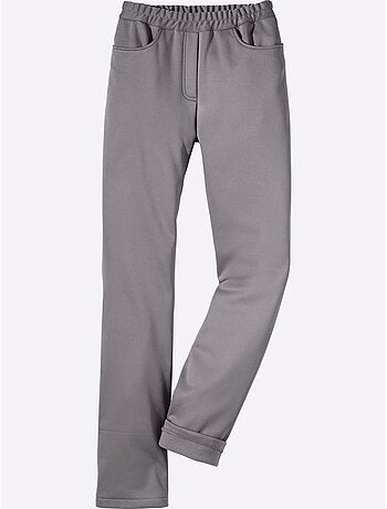 Pantalon softshell avec ceinture élastique et patte à glissière - taille courte - moda vilona