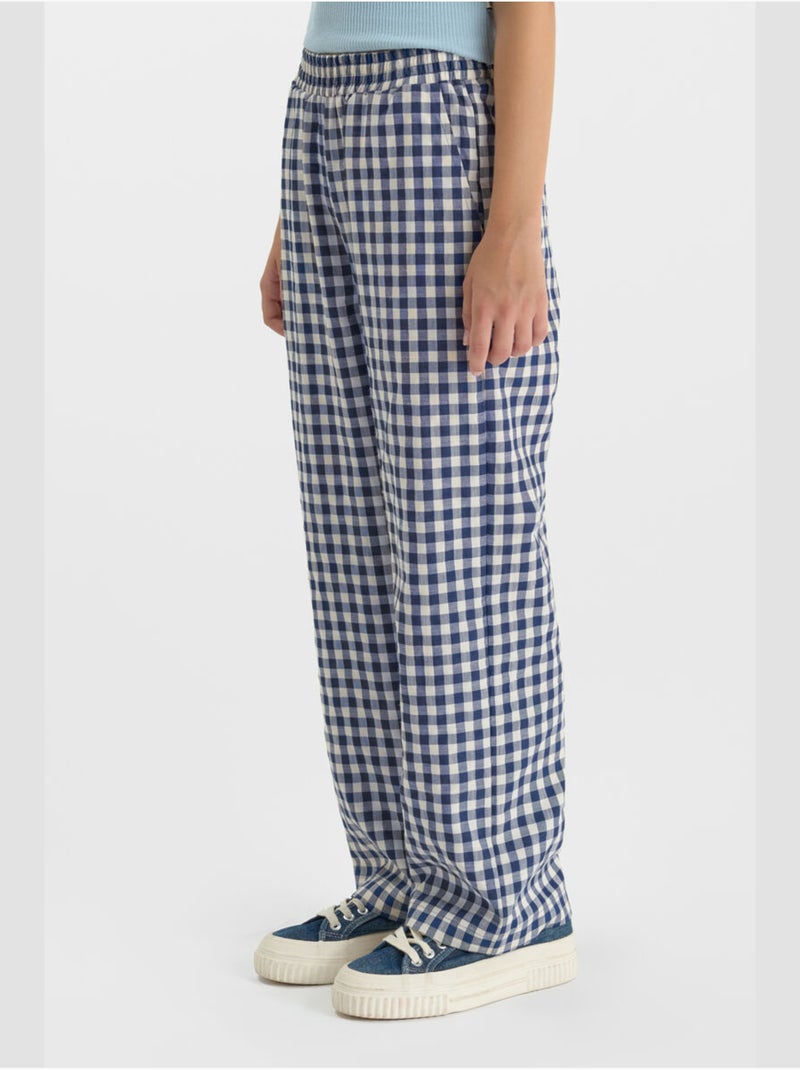 Pantalon SONJAGI droite 'Le Temps Des Cerises' Bleu - Kiabi