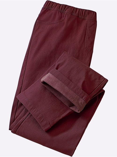 Pantalon souple avec ceinture élastique et poches pratiques - taille courte - moda vilona - Kiabi