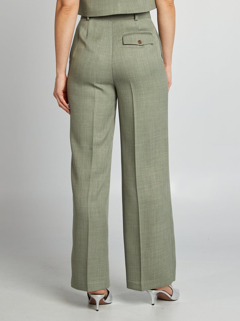 Pantalon souple Vert - Kiabi