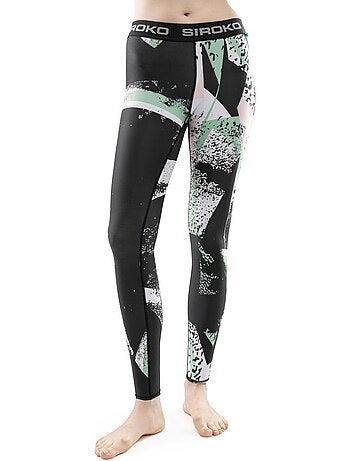 Pantalon sous-vêtement thermique femme sports d'hiver femme abstract