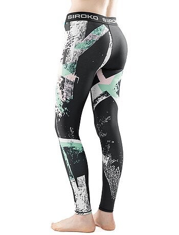 Pantalon sous-vêtement thermique femme sports d'hiver femme abstract