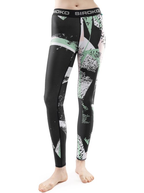 Pantalon sous-vêtement thermique femme sports d'hiver femme abstract - Kiabi Pantalon sous-vêtement thermique femme sports d'hiver femme abstract - Kiabi