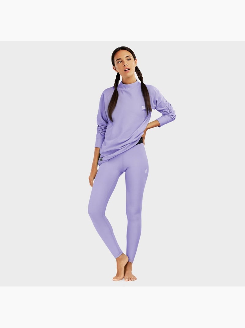 Pantalon sous-vêtement thermique femme sports d'hiver femme boreal Lavande - Kiabi