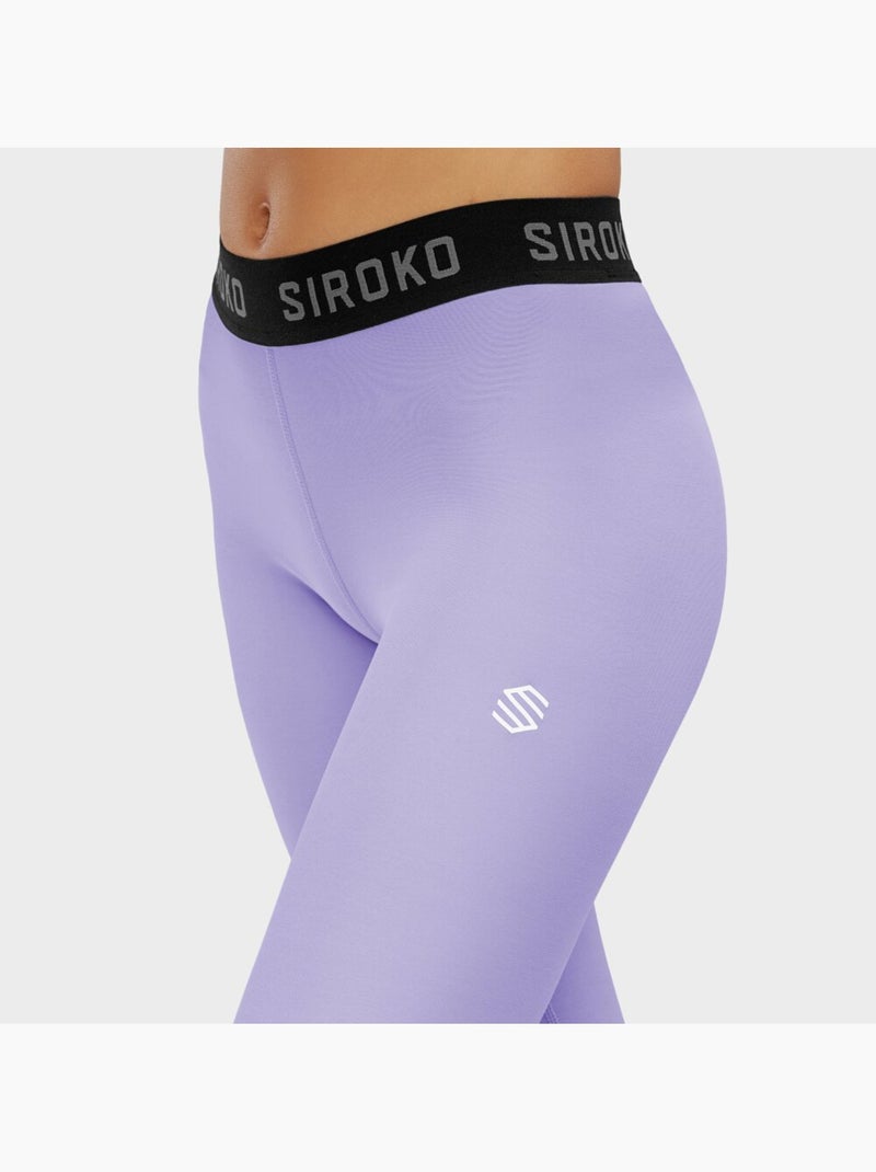 Pantalon sous-vêtement thermique femme sports d'hiver femme boreal Lavande - Kiabi