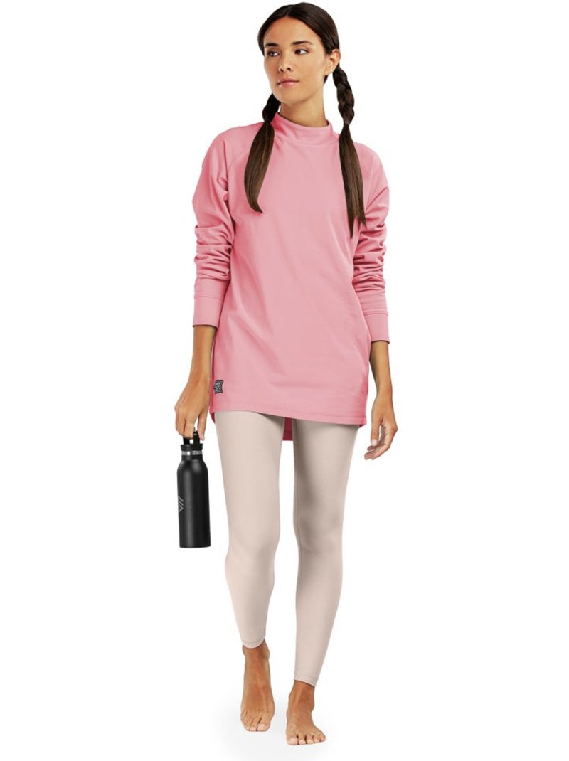 Pantalon sous-vêtement thermique femme sports d'hiver femme lotus Rose - Kiabi