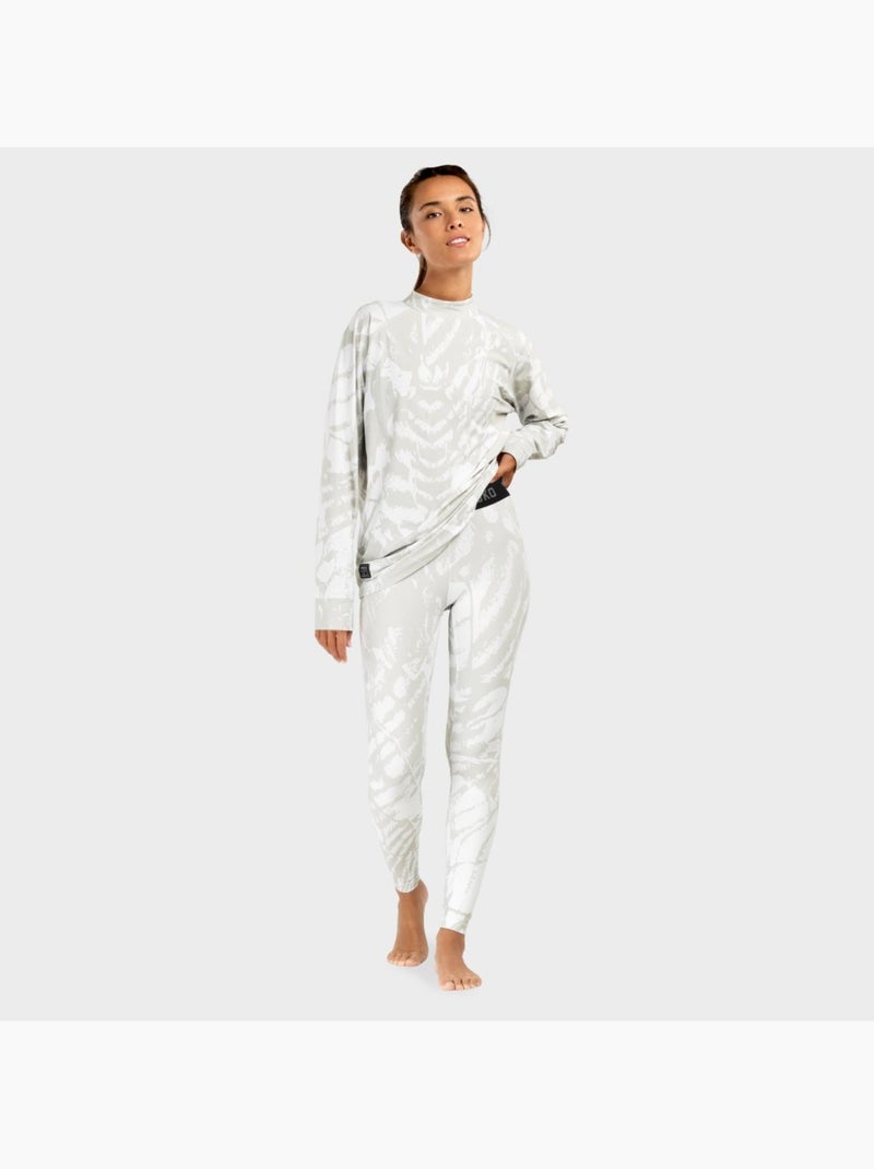 Pantalon sous-vêtement thermique femme sports d'hiver femme stellar Blanc - Kiabi