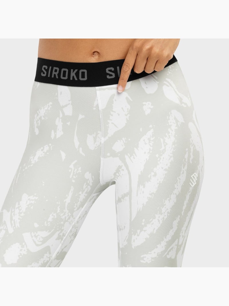 Pantalon sous-vêtement thermique femme sports d'hiver femme stellar Blanc - Kiabi