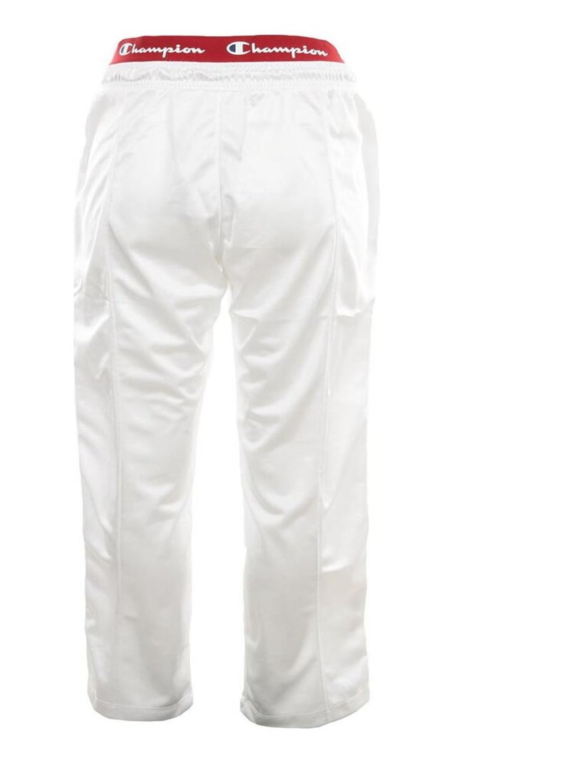 Pantalon sportswear Champion Straight Hem Pants Blanc Rouge - Kiabi