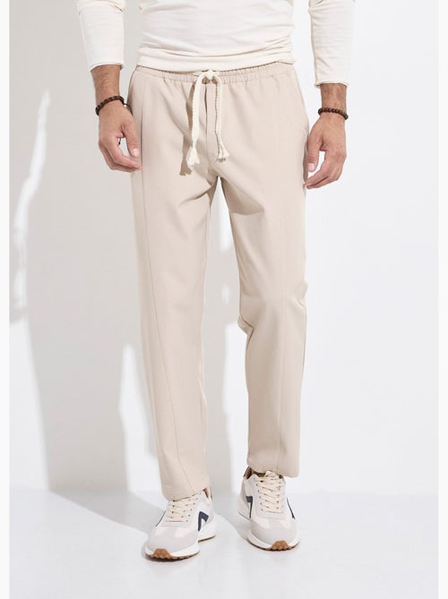 Pantalon sportswear en maille, élastiqué - AFIBEL - Kiabi