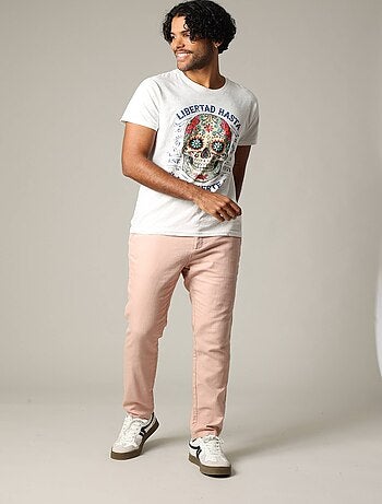 Pantalon standard en coton dobby avec braguette fermeture à glissière 'Deeluxe'