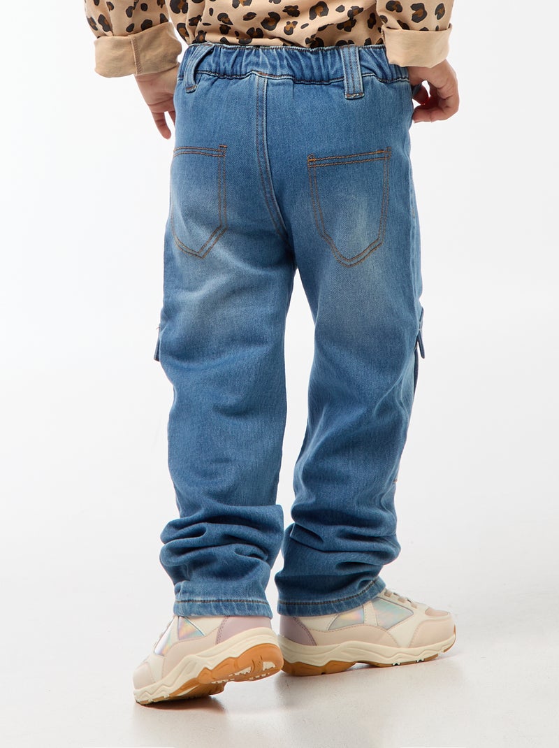 Pantalon straight - So Easy Bleu - Kiabi