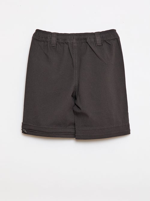 Pantalon straight en coton uni - Kiabi