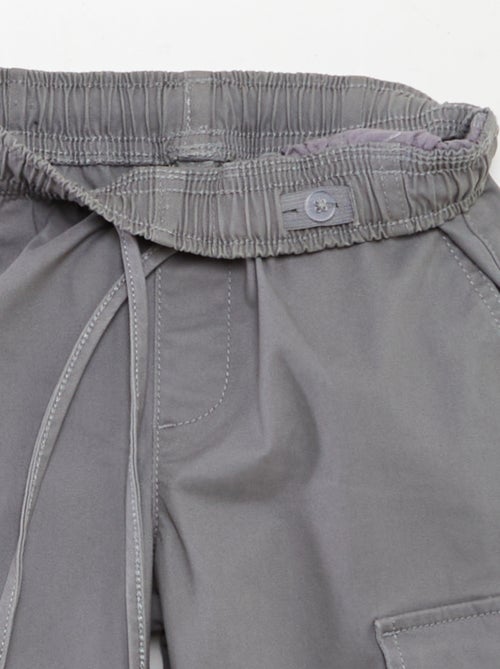 Pantalon stretch multipoches - Kiabi