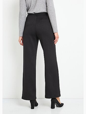 Pantalon structuré de ville maille milano unie - Afibel