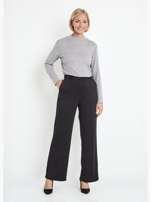 Pantalon structuré de ville maille milano unie - Afibel - Kiabi Pantalon structuré de ville maille milano unie - Afibel - Kiabi