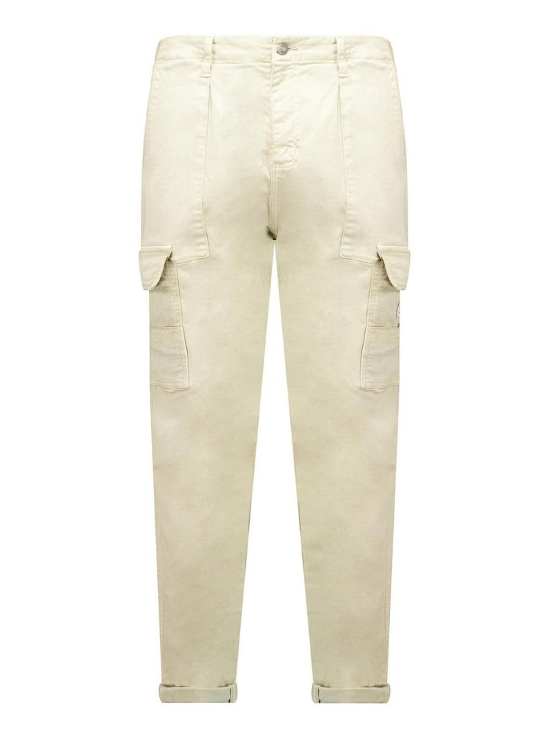 Pantalon style cargo avec grosses poches apparentes 'Deeluxe' Beige gris - Kiabi