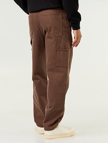 Pantalon style carpenter en denim