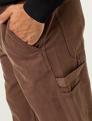 Pantalon style carpenter en denim