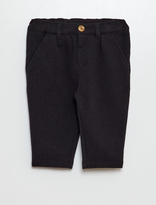 Pantalon style chino en maille - Kiabi