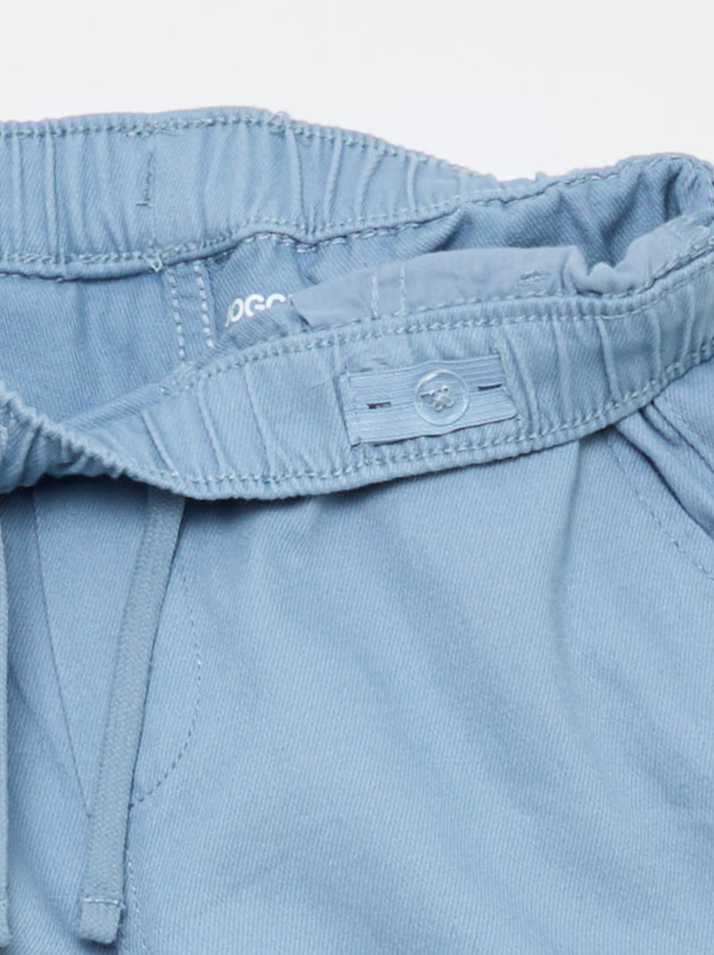Pantalon style jogger Bleu - Kiabi