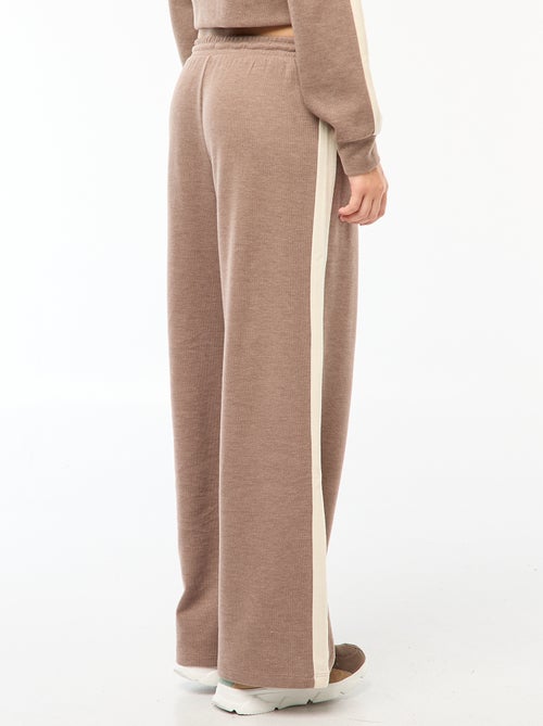 Pantalon style jogging en maille - Kiabi