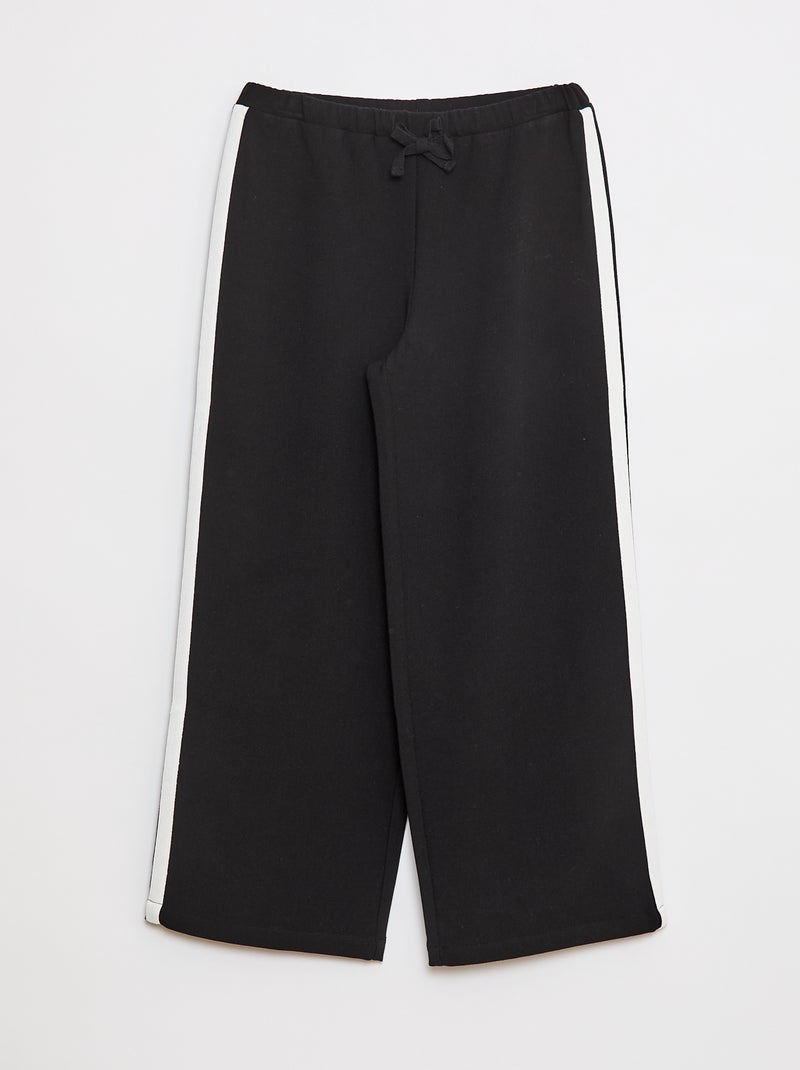 Pantalon style jogging Noir - Kiabi