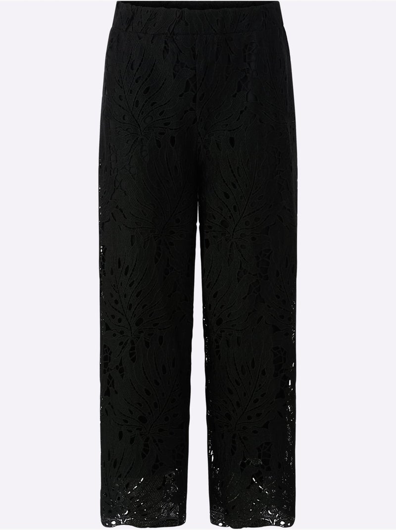 Pantalon Superbe Dentelle - Taille Standard - Helline Noir - Kiabi