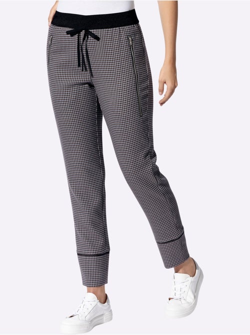 Pantalon superbe motif jacquard - taille standard - helline - Kiabi Pantalon superbe motif jacquard - taille standard - helline - Kiabi