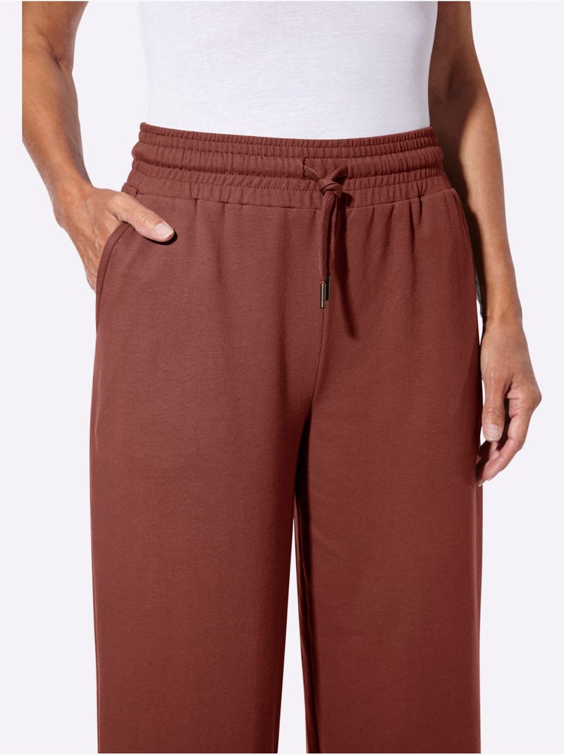 Pantalon Sweat 50% Coton - Taille Standard - Witt Marron - Kiabi