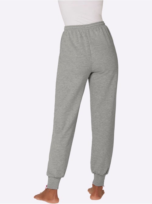 Pantalon sweat avec ceinture élastique et poches à glissière - Taille standard - Witt - Kiabi