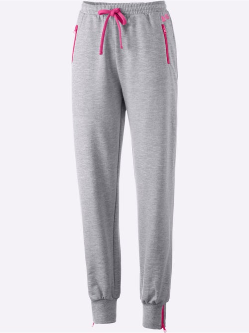 Pantalon sweat avec ceinture élastique et poches à glissière - Taille standard - Witt - Kiabi