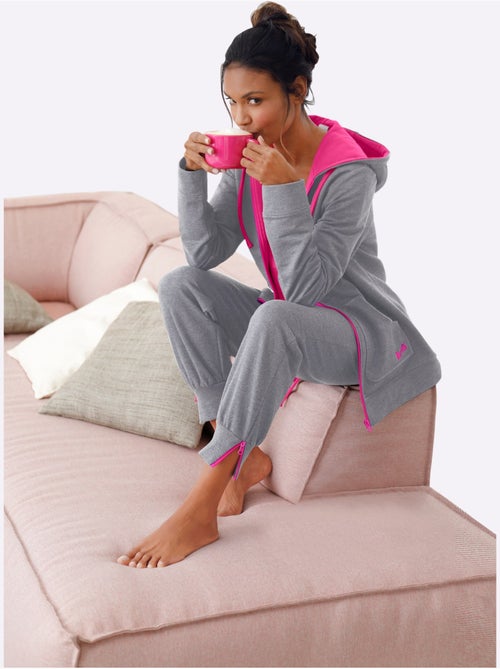 Pantalon sweat avec ceinture élastique et poches à glissière - Taille standard - Witt - Kiabi