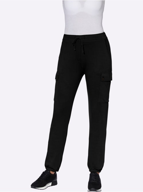 Pantalon sweat avec poches plaquées et taille élastique - taille standard - moda vilona - Kiabi