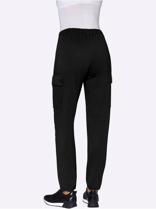 Pantalon sweat avec poches plaquées et taille élastique - taille standard - moda vilona - Kiabi