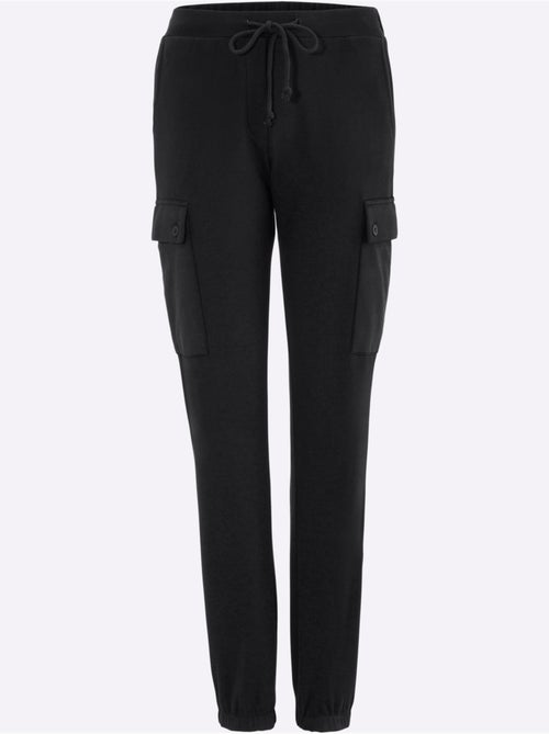 Pantalon sweat avec poches plaquées et taille élastique - taille standard - moda vilona - Kiabi