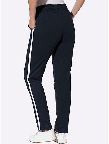 Pantalon sweat ceinture élastique, coulisse et lien à nouer - taille courte - moda vilona