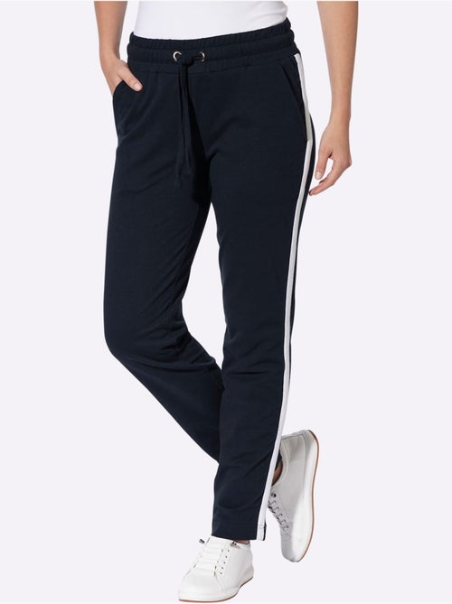 Pantalon sweat ceinture élastique, coulisse et lien à nouer - taille courte - moda vilona - Kiabi Pantalon sweat ceinture élastique, coulisse et lien à nouer - taille courte - moda vilona - Kiabi