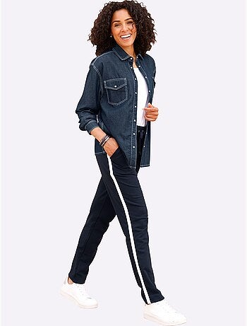 Pantalon sweat ceinture élastique, coulisse et lien à nouer - taille standard - moda vilona
