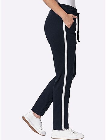 Pantalon sweat ceinture élastique, coulisse et lien à nouer - taille standard - moda vilona